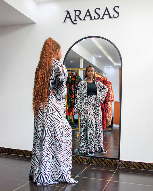 Zebra pant set